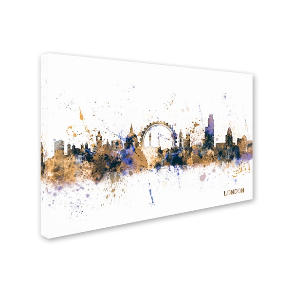 Michael Tompsett 'London England Skyline II' Canvas Art,16x24
